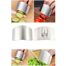 Munico Paslanmaz Çelik 2 Adet Chef Çelik Koruyucu Aparat Parmaklık Metal Koruyucu Hızlı ve Güvenli Kesme