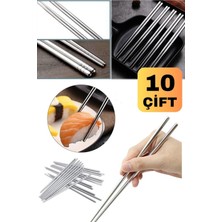 Munico Çin Yemek Çubuğu Koku Yıkanabilir Chopstick Metal Çin Çift Paslanmaz Yapmaz Çelik   Için Ideal Seçim