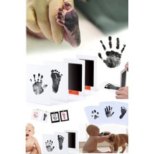 Munico Ortaboy Bebek Evcil Hayvanlar Için El ve Ayak Izi Mürekkep Pedleri Anı Kağıdı Instax Yenidoğan Bebek