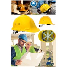 Munico Konforlu Profesyonel Sarı Inşaat Şantiye Tadilat Bareti Sertifikalı Konforlu Ayarlanabilir Işlik