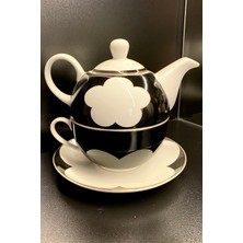 UltraMint Şık ve Kullanışlı Tek Kişilik Demlik ve Fincan Seti, Modern Tasarım