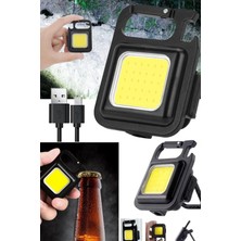 Munico Mini LED Anahtarlık Işık Çok Fonksiyonlu USB Şarj Edilebilir Çalışma Işığı Ultra Parlak Gösterme Pro