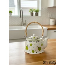 UltraMint Renkli Hasır Saplı Çay Demliği, Şık ve Kullanışlı Tasarım