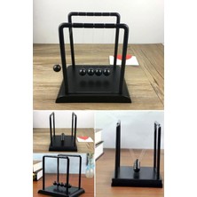 Munico Masa Süsü Metal Sarkaç Topu Fizik Sarkaç Çelik Denge Lack Ev Ofis Dekorasyonu Orta Boy Newton