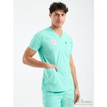 Erkek Mint Yeşil Renk Hastane Forması