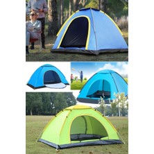 Munico Outdoor Kamp Çadırı 4 Kişilik 2 Metre x 2 Metre Kolay Kurulum Yırtılmaz Soğuk Engelleyici Aile Çadır