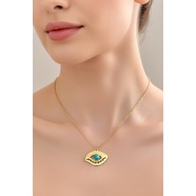 BB Bi Butik Shop Aegis Eye Turkuaz Taşlı Nazar Kolyesi