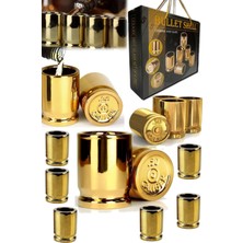 Munico 6 Adet Mermi Shot Bardak Seti Alkol Servis Eğlence Parti Shot Içki Takım Bardaklık Çekirdek Kalibre