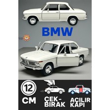 Yıldırım Oyuncak Die Cast Metal Gövdeli Çek Bırak 12 cm Açılabilir Kapılı Oyuncak Bmw Nostalji Araba