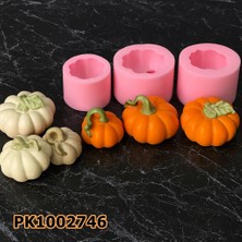 Poyrish 1214 - Silikon Kalıp Mum Kalıbı - 3'lü Set Kabaklar