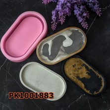 Poyrish PK1001883 - Silikon Kalıp Mum Kalıbı Oval Taban