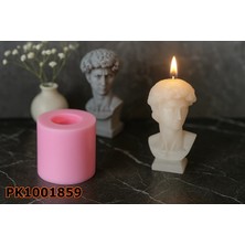Poyrish PK1001859 - Silikon Kalıp Mum Kalıbı David Bust