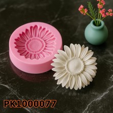 Poyrish 1006 - Silikon Kalıp Mum Kalıbı - Kasımpatı Desenli