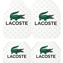 Carmine Carpet Lacoste Dekoratif Desenli Tüm Modellere Uyumlu Universal Oto Paspas Takımı