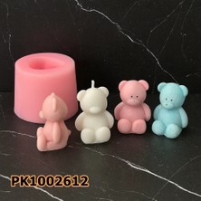 Poyrish PK1002612 - Silikon Kalıp Mum Kalıbı - Minik Ayıcık
