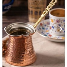 UltraMint El Yapımı Maraş Dövmeli Bakır Kahve Cezvesi, 2 Kişilik
