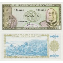 Banknoting Tonga 1 Paanga 1992-95 Çil.