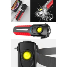 Munico Şarjlı Süper Parlak El Feneri Taşınabilir Mıknatıslı Portatif Hafif Tamirci Işığı