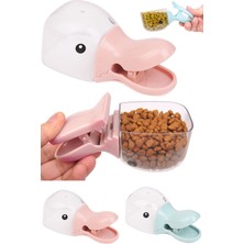Munico Sevimli Ördek Şekli Evcil Hayvan Maması Kürek Köpek Besleme Kase Kaşık Kepçe Kedi Kabı Şeffaf Kalite