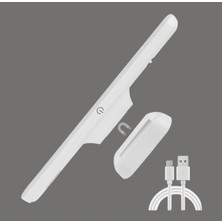 Hane216 Şarjlı Mıknatıslı Dokunmatik 3 Renk  Ayarlı LED Aplik Martı 30 cm