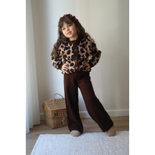 Asortix Kız Çocuk Leopar Desenli Ikili Alt Üst Takım – T-1006-JLB-001