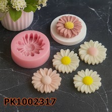 Poyrish 1115 - Silikon Kalıp Mum Kalıbı - Papatya Silikon Kalıp