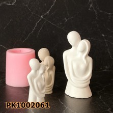 Poyrish PK1002061 - Silikon Kalıp Mum Kalıbı - Sevgili Mumluk