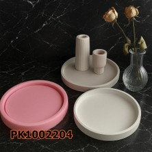 Poyrish 1096 - Silikon Kalıp Mum Kalıbı - Büyük Yuvarlak Taban Sunumluk