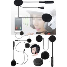 Munico Şarj Edilebilir Motosiklet Kask Kulaklık Hoparlör Mikrofon Kablosuz Kulaklık Mikrofon Konuşma Şarkı