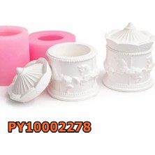 Poyrish PY10002278 - Silikon Kalıp Mum Kalıbı - Atlı Karınca Kutu