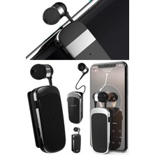 Munico Yaka Bluetooth Uyumlu Kulaklık Mini Kablosuz Teleskopik Araba Kulaklıklar Çağrı Hatırlatma Titreşim