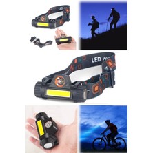 Munico Tüm Fonksiyonlara Uyumlu Şarjlı Mıknatıslı Kafa Feneri Lityum Lion Pilli Kafa Lambası Ayalanabilir