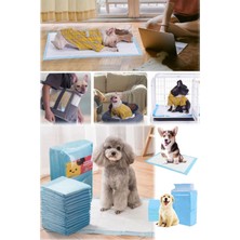 Munico 5 Adet Yumuşak Emici Kedi Köpek Idrar Paspasları Tek Kullanımlık Pet Bebek Bezi 90X60 cm Eğitim Bezi
