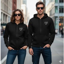 Etoile Studio Sevgili Kombini Sweatshirt Unisex 2 Iplik Kapşonlu Fermuarlı 2 Adet Fiyatı