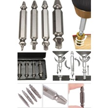 Munico Akıllı Profesyonel Tüm Vidalara Uyumlu 4 Farklı Vida Seti Vida Çıkarıcı Hasar Görmüş Vida Söker Set