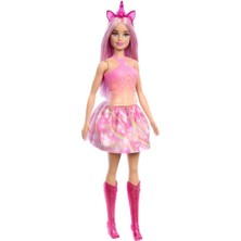 Lalka Barbie Jednorożec, Różowy Strój