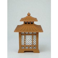 Brntech 3D Baskı Dekoratif Fener Mumluk – Pilli Tealight Uyumlu Masaüstü Dekoratif Işık Aksesuarı