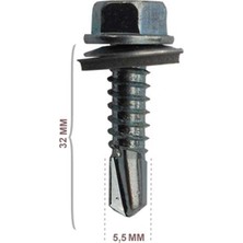 Dekpax 5,5X32 Trapez Çatı Vidası 100 Lü