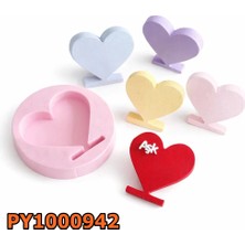 Poyrish PY1000942 - Silikon Kalıp Mum Kalıbı - Ayaklı Kalp