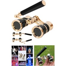 Munico Vintage Gözlüğü Diva Dürbün Gözlüğü 3x Siyah Konser Lüx Etkinlik Saplı Görüntülü Ş  Için Ideal Seçim