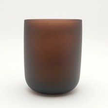 Poyrish Renkli Cam Bardak Ikonik - Mat Kahve 138-Q