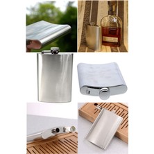 Munico Gümüş Paslanmaz Çelik Likör Visli Matara Şişesi 9 0z Taşınabilir Alkol Saklama Sızdırmaz Kokmaz Prof