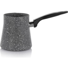 UltraMint 10 cm 550 ml Orta Boy Granit Cezve, Dayanıklı Yapışmaz, Isıya Dayanıklı, Ergonomik