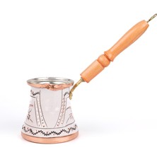 UltraMint El Işlemeli Bakır Cezve Seti, 5 Kişilik, Şık ve Dayanıklı Tasarım