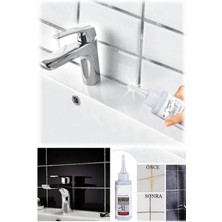 Munico Banyonuzu Yenileyin Gümüş Fayans Derz Dolgu Gümüş Simli Temizleme Lavabo Küvet Fayans Derzi 160GR