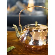 UltraMint Parlak Bakır Zen Demlik, Çekiç Dövme Çin ve Kış Çayı Için Şık Tasarım