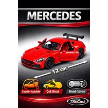 Yıldırım Oyuncak Die Cast Metal Gövdeli Çek Bırak 12 cm Açılabilir Kapılı Oyuncak Mercedes Araba