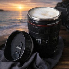 Fotoğraf Severlere Hediye – Çelik Objektif Lens Tasarımlı Kupa Bardak – Hediyelik