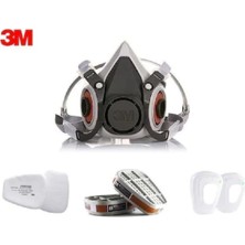3M 6200 Yarım Yüz Maskesi + Filtre Seti Tam Takım Koruma