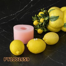 Poyrish PY1002659 - Silikon Kalıp Mum Kalıbı Limon Büyük Boy
